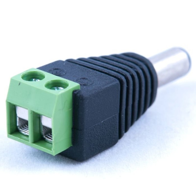 Роз'єм живлення під гвинт для камер відеоспостереження (тато) Grace Security PWC-02