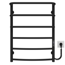 Рушникосушарка електрична Каскад Дуга П6 500х700 Deffi Чорний JD03 (C.KD.70.50.6.E.B.R.1)