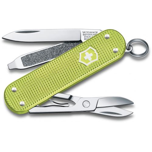 Ніж-брелок Victorinox Classic SD Alox Colors Lime Twist 58 мм, 5 функцій, Зелений (0.6221.241G) Ніж-брелок Victorinox Classic SD Alox Colors Lime Twist 58 мм, 5 функцій, Зелений (0.6221.241G)