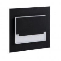 Світильник сходовий Kanlux Sabik 7.5x2.3x7.5 см Чорний (Kan29855)
