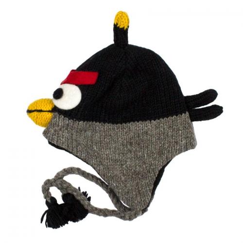 Шапка з вушками дитяча Kathmandu Animals Angry bird One Size Чорний (22912) в інтернет супермаркеті PbayMarket!