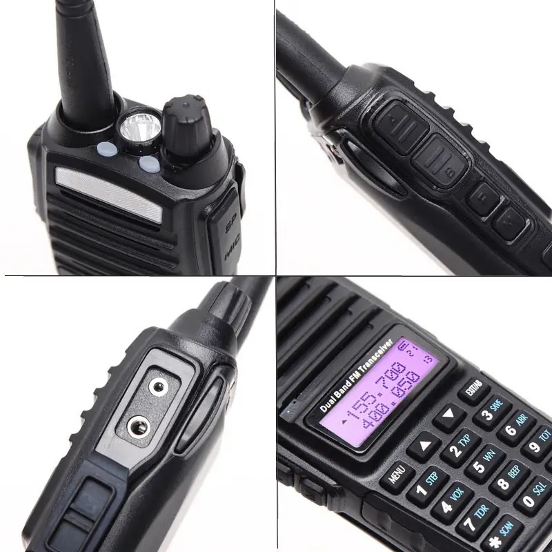 Рація Baofeng UV-82 8W посилена PRO серія VHF/UHF, ліхтар, 2xPTT кнопка, гарнітура, дальність 10км