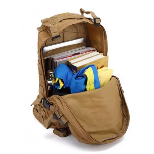 Рюкзак тактичний No Brand Molle Oxford 43 л Хакі (1713134236) Рюкзак тактичний No Brand Molle Oxford 43 л Хакі (1713134236)