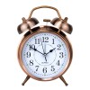 Годинник настільний Clock з будильником Моен Класік Тихий хід 16х11,5х5,5 см Мідний (16282) в інтернет супермаркеті PbayMarket!