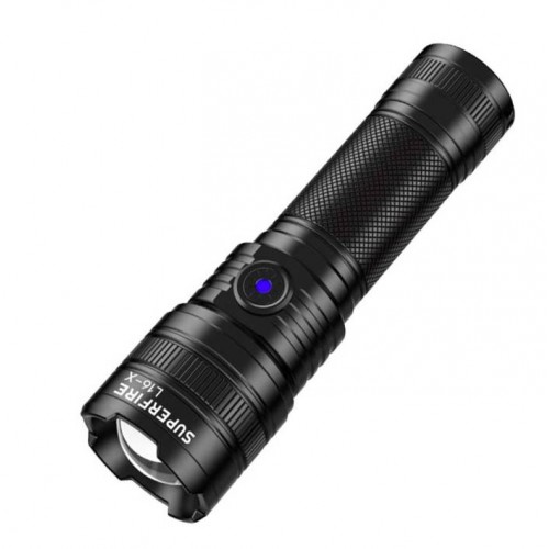 Ліхтар ручний акумуляторний SuperFire L16-T 900 Lumen IP43 Black