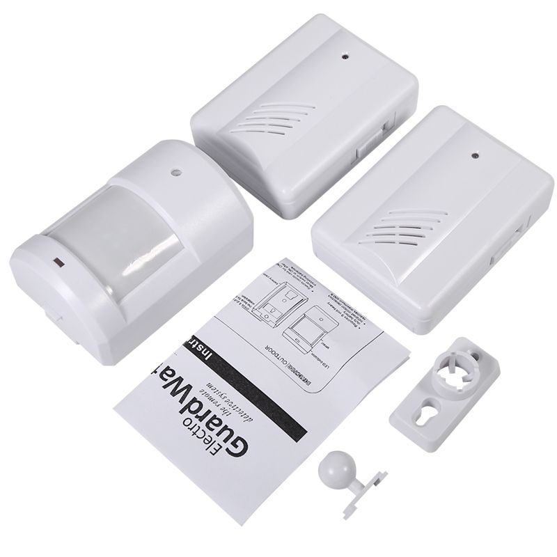 Безпровідний дверний дзвінок з датчиком руху і 2-мя приймачами - оповіщувачами Leshp DD1408-2