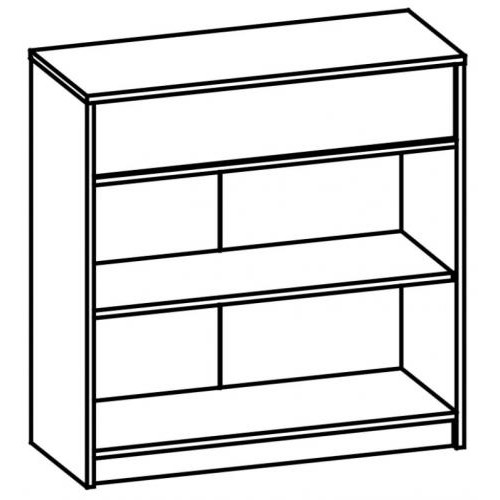 Комод Меблі Сервіс 2Д1Ш Типс Дуб самоа + білий (Son-1)