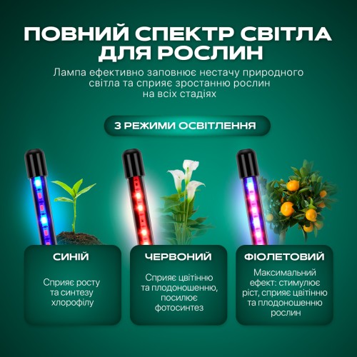 Фітолампа світлодіодна (LED) для рослин регулювання яскравості та кольору пульт таймер гнучка IP54 (FL-01) Фітолампа світлодіодна (LED) для рослин регулювання яскравості та кольору пульт таймер гнучка IP54 (FL-01)