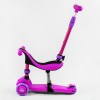 Самокат-велобіг триколісний Best Scooter колеса PU зі світлом 3 в 1 70 кг Violet (105656)