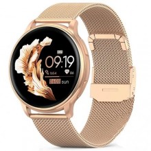 Смарт-годинник жіночий UWatch Melisia Gold 2 ремінця Золотий (2967)