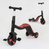 Самокат дитячий 3в1 Best Scooter з PU колесами (світло+музика) - Red (80454)