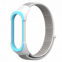 Ремінець Colored Nylon Strap для Xiaomi Mi Band 3/4/5/6 Grey Blue Ремінець Colored Nylon Strap для Xiaomi Mi Band 3/4/5/6 Grey Blue