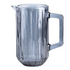 Глечик для напоїв TS Kitchen Lirmartur 1,2 л гранований з товстого скла сірий (HP528)
