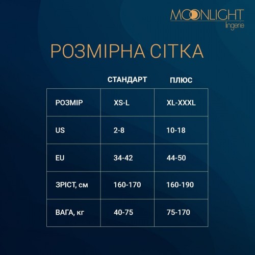 Еротична сукня Moonlight Model 13 XS-L Black (м'ята упаковка!!!)