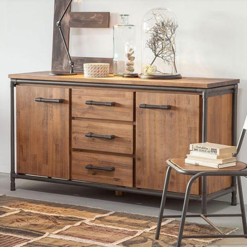 Комод Loft NS-249 830x1500x450 мм Чорний