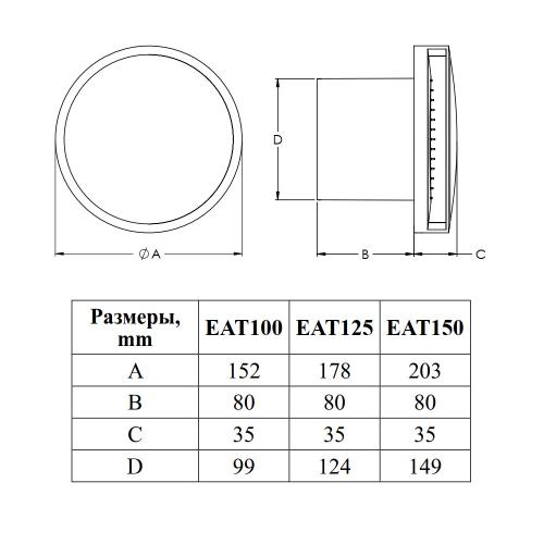 Витяжний вентилятор Europlast E-extra EAT100T (74927) в інтернет супермаркеті PbayMarket!