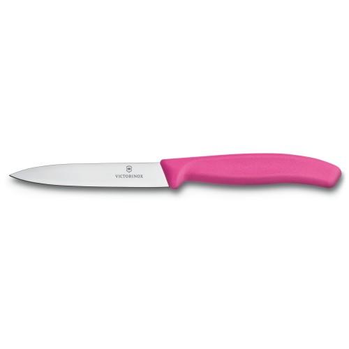 Кухонний ніж Victorinox SwissClassic для нарізки 100 мм Рожевий (6.7706.L115) Кухонний ніж Victorinox SwissClassic для нарізки 100 мм Рожевий (6.7706.L115)