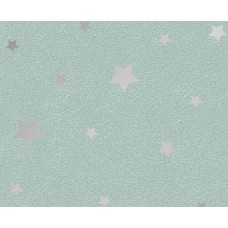 Шпалери на паперовій основі Шарм 178-03 Зірки бірюзові (0,53х10м.)