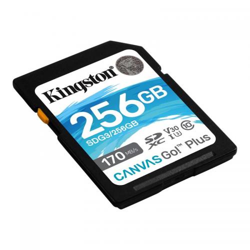 Карта пам'яті SDXC 256GB UHS-I/U3 Class 10 Kingston Canvas Go! Plus R170/W90MB/s (SDG3/256GB) в інтернет супермаркеті PbayMarket!