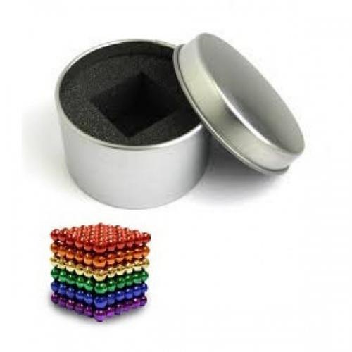 Головоломка Neocube розвиваючий конструктор Неокуб у боксі 216 магнітних кульок 5 мм кольоровий