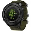 Наручний годинник чоловічий з компасом North Edge Apache Green 5BAR Чорний (2860)