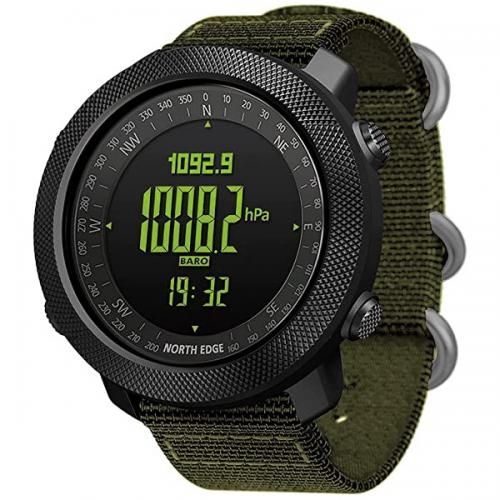 Наручний годинник чоловічий з компасом North Edge Apache Green 5BAR Чорний (2860) Наручний годинник чоловічий з компасом North Edge Apache Green 5BAR Чорний (2860)