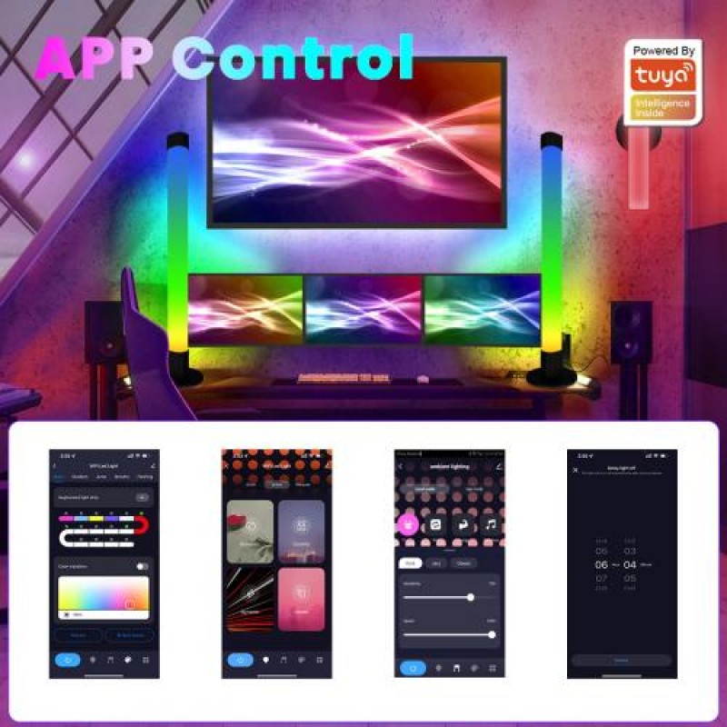 Світлодіодні RGB панелі Inspire S006B 80LED Black