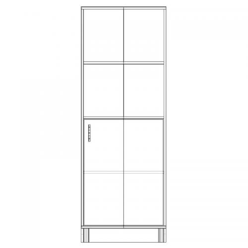 Шафа-Пенал Тиса Мебель ШС-624 Дуб сонома 166x35x60 см Шафа-Пенал Тиса Мебель ШС-624 Дуб сонома 166x35x60 см