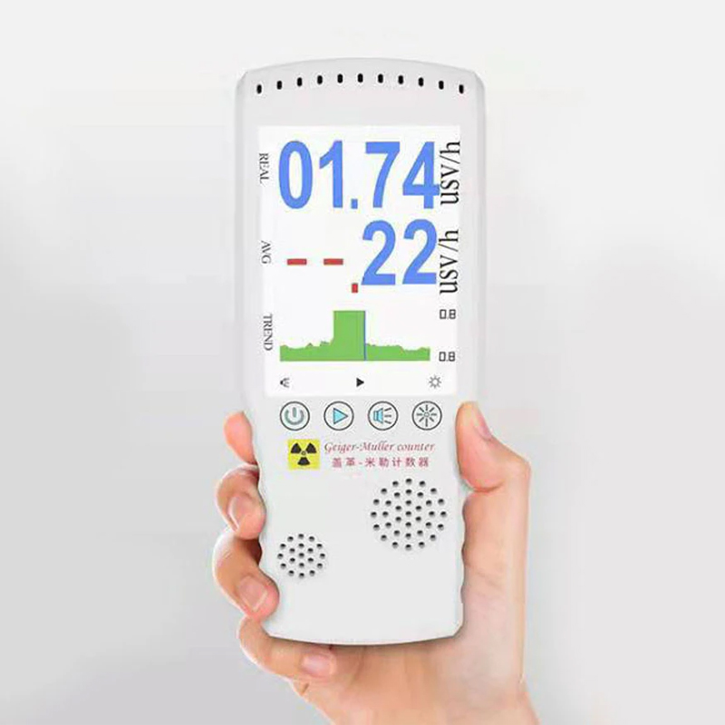 Дозиметр радіації радіометр лічильник гейгера з великим LCD екраном на акумуляторі Meterk Air-02