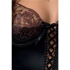 Розпродаж!!! Корсет з пажами BRIDA CORSET black L/XL - Passion Exclusive, трусики, шнурівка в інтернет супермаркеті PbayMarket!