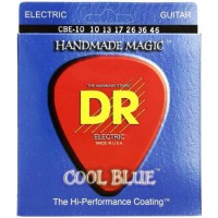 Струни для електрогітари 6 шт DR CBE-10 Cool Blue Medium Coated Electric Guitar Strings 10/46 Струни для електрогітари 6 шт DR CBE-10 Cool Blue Medium Coated Electric Guitar Strings 10/46