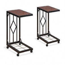 Приставний столик у стилі Loft NS-1523 610x400x230 мм Черный