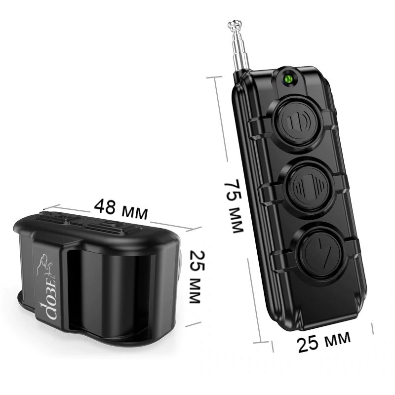 Електроошийник для собак дресирувальний c 3-ма великими кнопками DOBE DB61 для маленьких і середніх собак, червоний