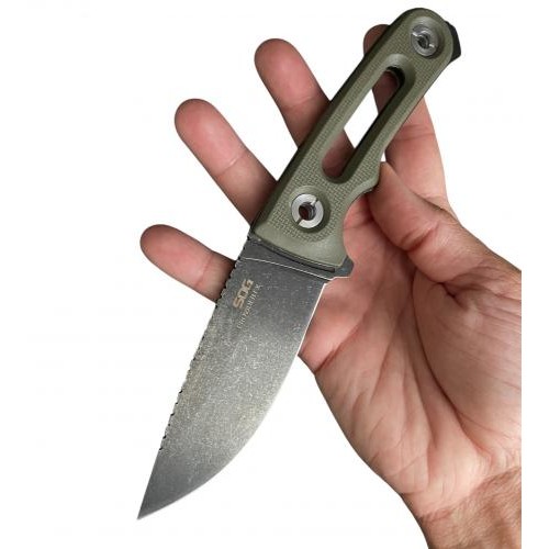 Ніж туристичний похідний Gorillas BBQ 2-2397 23 см Зелений (KN1051) Ніж туристичний похідний Gorillas BBQ 2-2397 23 см Зелений (KN1051)