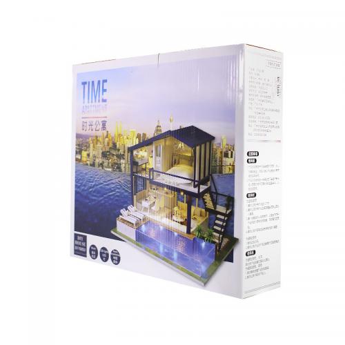 Ляльковий будинок конструктор DIY Cute Room A-066-B Вілла з басейном (7162-22035)