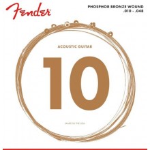 Струни для акустичної гітари Fender 60XL Phosphor Bronze Acoustic Guitar Strings 10/48