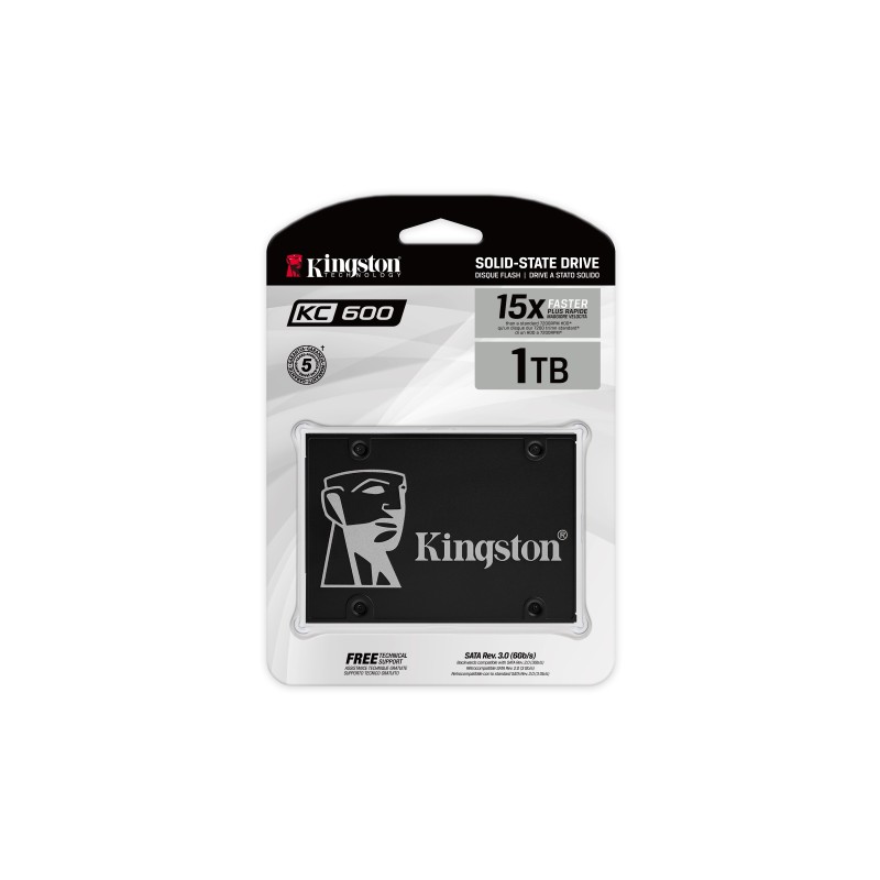 Накопичувач SSD 1TB Kingston KC600 2.5 SATAIII 3D TLC (SKC600/1024G)