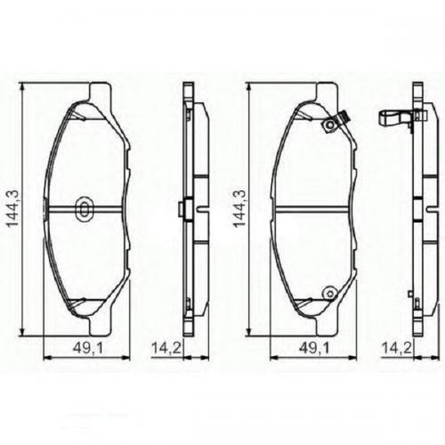 Колодки гальмові Bosch дискові передні NISSAN Tiida (arab) 0986495133 в інтернет супермаркеті PbayMarket!