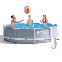 Каркасний басейн Intex 26700-4, 305 x 76 см (2 006 л/год, тент, підстилка)