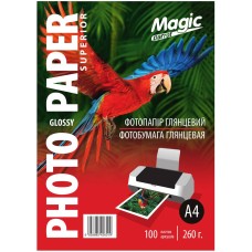 Фотопапір Magic Superior A4 260 г/м2 глянцевий Білий 100 шт
