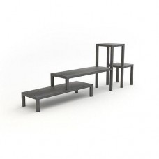 Тумба підставка для TV у стилі Loft NS-2134 910x2500x400 мм Серый