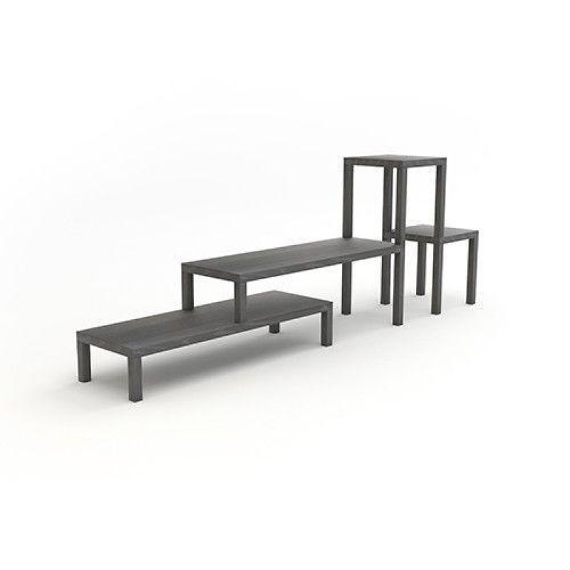 Тумба підставка для TV у стилі Loft NS-2134 910x2500x400 мм Серый