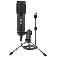 Конденсаторний мікрофон студійний Manchez US-31 зі штативом USB Black (3_00989)