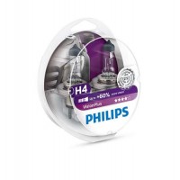 Автолампа PHILIPS 12342VPS2 H4 60/55W 12V P43t VisionPlus +60%