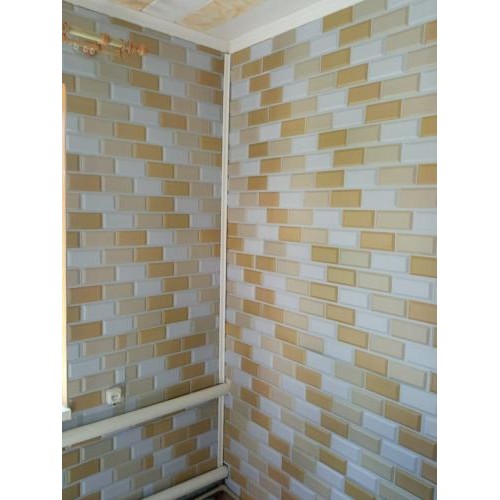 Декоративна ПВХ панель біло-бежева клінкерна цегла Sticker Wall SW-00001430 960х480х4мм Декоративна ПВХ панель біло-бежева клінкерна цегла Sticker Wall SW-00001430 960х480х4мм