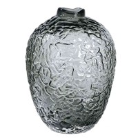 Ваза декоративна в стилі ретро скляна YIWU Bixuan 30 см Сірий (HP-1731)