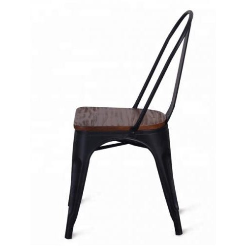 Стілець штабельований SDM Толікс метал коричневе сидіння Чорний матовий (hub_MxWG91233) Стілець штабельований SDM Толікс метал коричневе сидіння Чорний матовий (hub_MxWG91233)