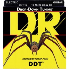 Струни для електрогітари DR DDT-12 Drop-Down Tuning Nickel Plated Extra Heavy Electric Strings 12/60