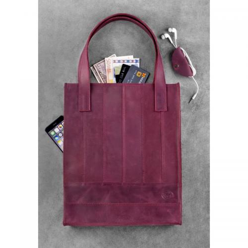 Шкіряна жіноча сумка BlankNote Бетсі Бордова (BN-BAG-10-vin-kr) Шкіряна жіноча сумка BlankNote Бетсі Бордова (BN-BAG-10-vin-kr)