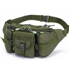 Сумка тактична поясна (бананка) олива Military